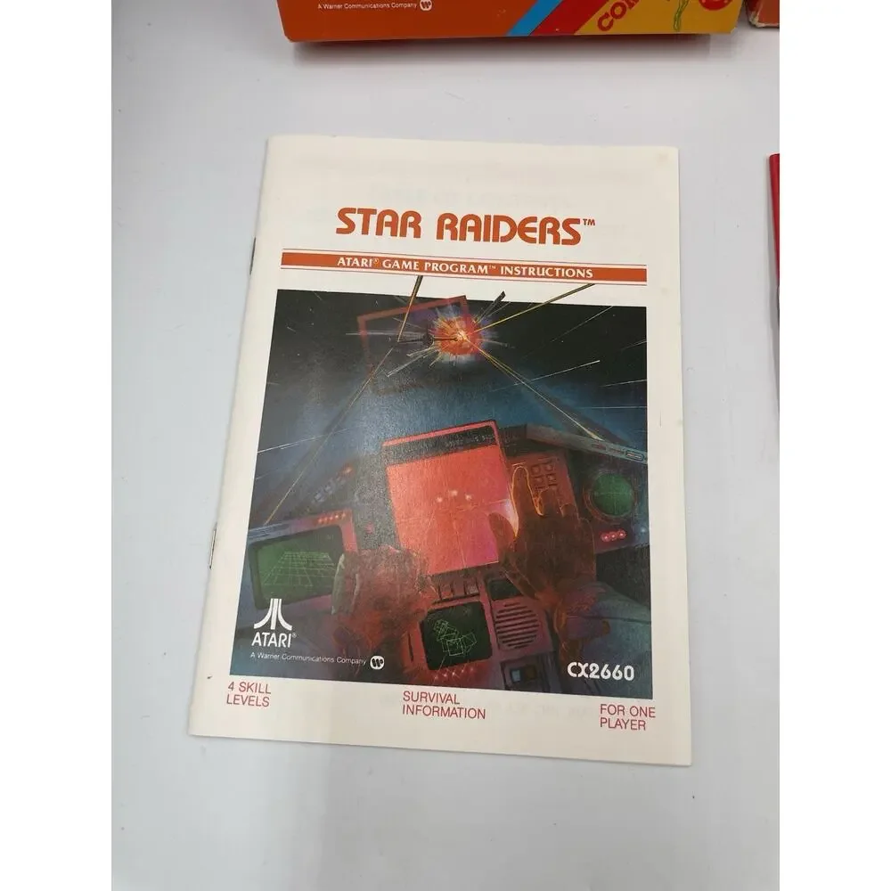 Atari 2600 Star Raiders Complete Big Box CIB & Touchpad Tested -Great Condition
